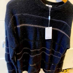 Black with metallic chain stripe openings brand new with tags from Nordstrom